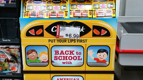 ChapStick 'America's Favorite Lip Balm' Pallet Display