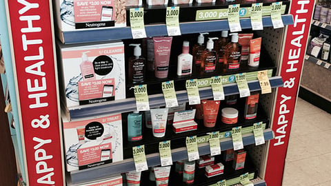 Neutrogena Walgreens Endcap