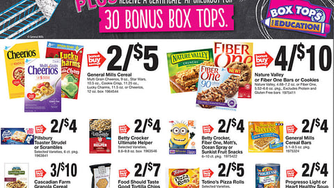 Stop & Shop General Mills 'Box Tops' Feature