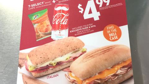 7-Eleven Coke 'Melt Meal' Countertop Cling