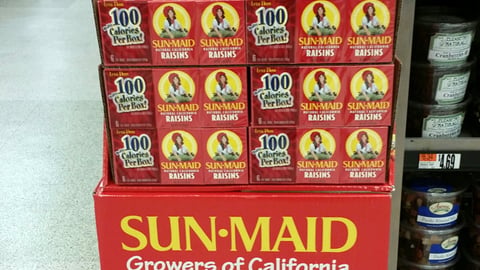 Sun-Maid 'Healthy Snacks' Floorstand