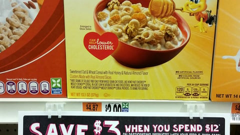 General Mills Stop & Shop 'Box Tops' Shelf Sign
