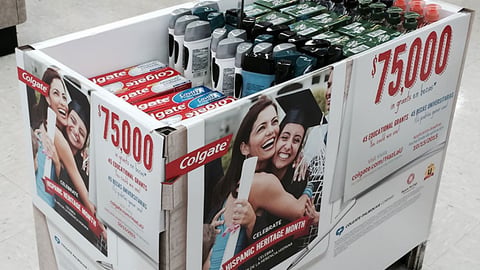 Colgate Walgreens 'Hispanic Heritage Month' Dump Table