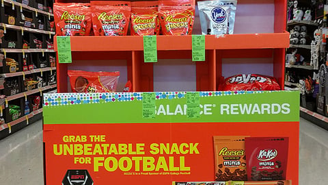 Hershey Walgreens 'Game Day Favorites' Dump Table