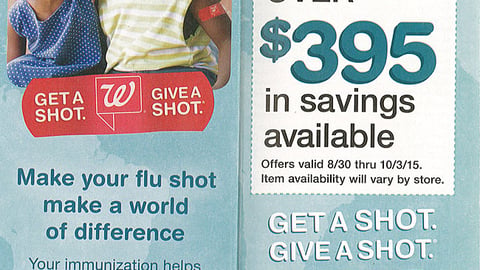 Walgreens September 2015 Coupon Book Cover