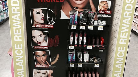 Maybelline Walgreens 'Born to Be Wicked' Endcap