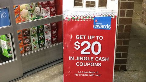Walgreens 'Jingle Cash' A-Board