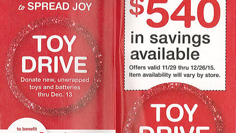 Walgreens December 2015 Coupon Book Cover