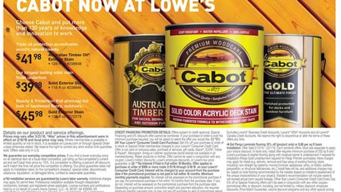 Lowe’s Cabot Feature