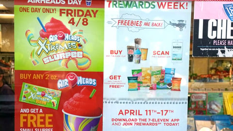 7-Eleven '7Rewards Week' Window Cling