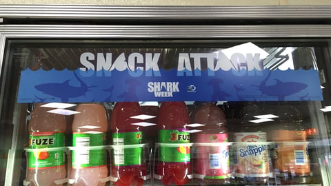 7-Eleven 'Shark Week' Cooler Cling