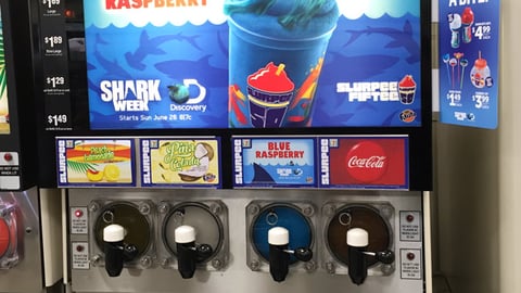 Slurpee ‘Shark Week’ Translite Sign