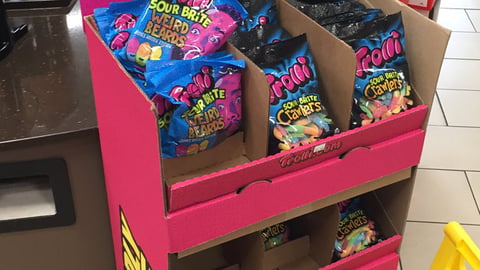 7-Eleven Trolli Sour Brite Weird Beard Floorstand