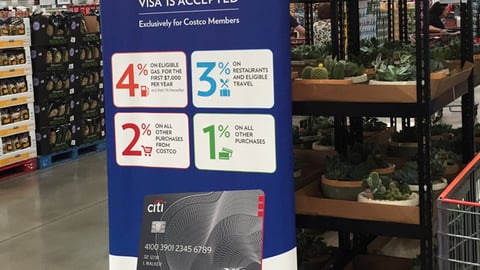 Citibank Costco 'Go Big' Standee