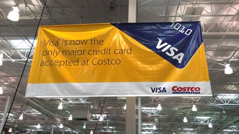 Costco Visa Ceiling Banner