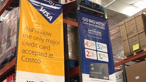 Costco Visa Endcap Signs