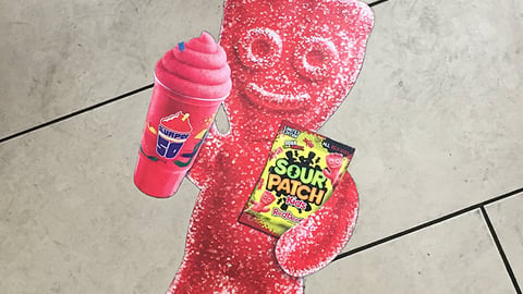 Sour Patch Redberry Slurpee Floor Cling