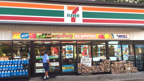 Sour Patch Redberry Slurpee Storefront Banner