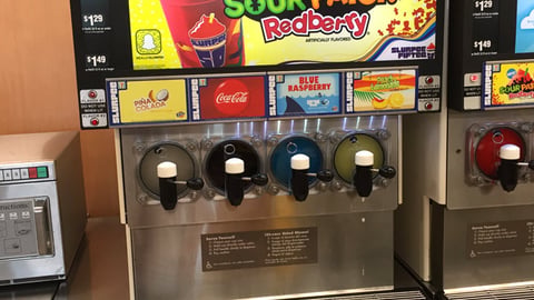 Sour Patch Redberry Slurpee Translite Sign