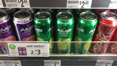 AMP Energy 7-Eleven Price Sign