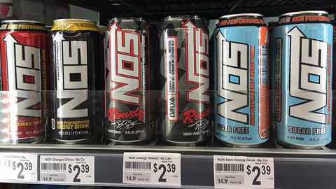 NOS Energy Rowdy 7-Eleven Cans