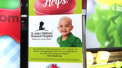 Slurpee St. Jude ‘Your Slurp Helps’ Side Panel