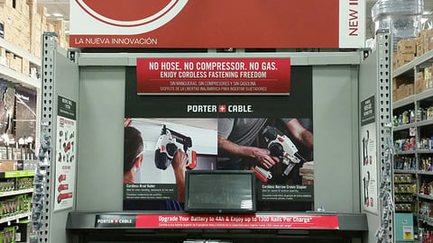 Lowe's Porter-Cable ‘New Innovation’ Endcap