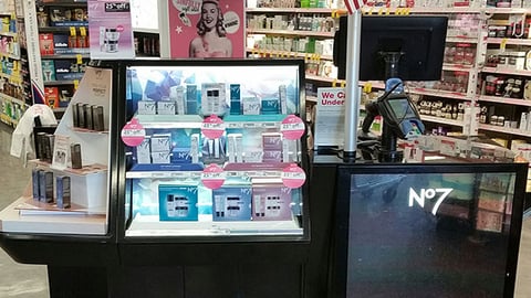 Walgreens Boots No7 Beauty Display