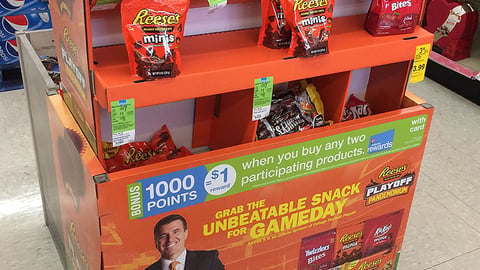 Reese's 'Playoff Pandemonium' Walgreens Dump Table