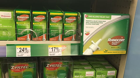 Rhinocort Walgreens Shelf Blocker