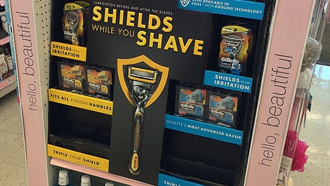 Gillette Fusion ProShield Endcap