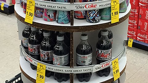 Diet Coke 'Millions of New Looks' Mobile Floorstand