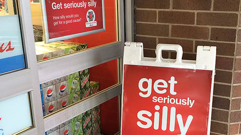 Walgreens 'Red Nose Day' A-Board
