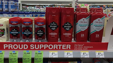 Old Spice Walgreens 'Red Nose Day' Shelf Tray