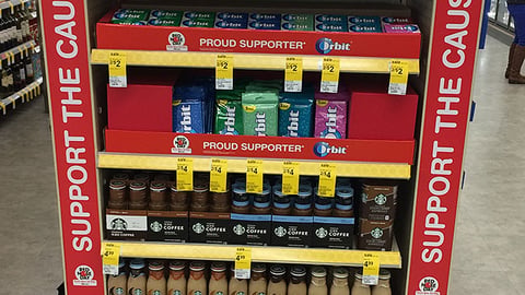 Walgreens Multi-Brand 'Red Nose Day' Endcap