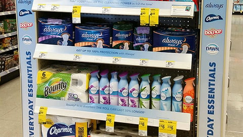 P&G Walgreens 'Everyday Essentials' Endcap