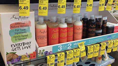 Shea Moisture Walgreens 'Skin Care' Shelf Blocker/Tray