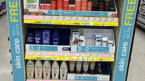 Walgreens Multi-Brand 'Skin Care' Endcap