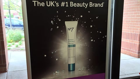 Walgreens Boots No7 Window Poster