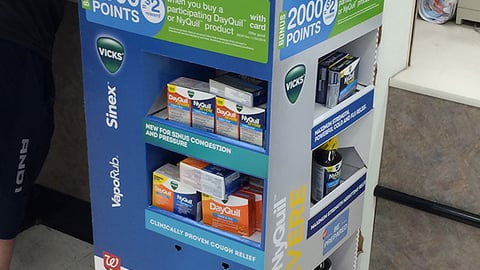 Vicks Walgreens 'Cold and Flu Season' Floorstand