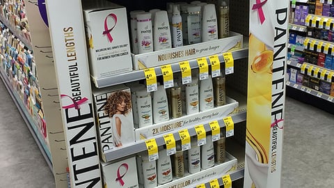 Pantene 'Beautiful Lengths' Walgreens Endcap