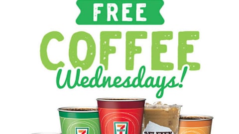 7-Eleven ‘Free Coffee Wednesdays’ Email Blast