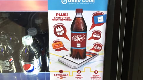 Dr Pepper Circle K ‘Uber Rides’ Cooler Cling