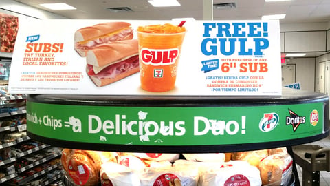 7-Eleven 'Free Gulp' Header Card