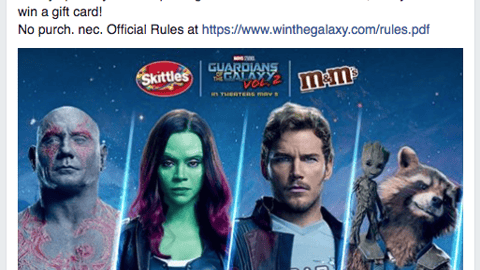 Circle K Mars 'Guardians of the Galaxy Vol. 2' Facebook Update
