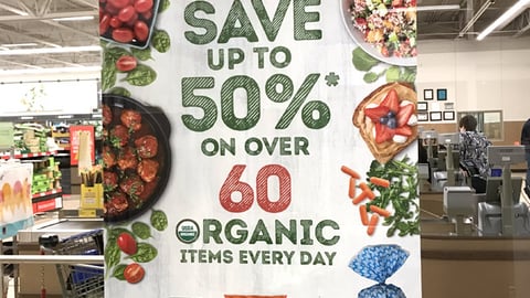 SimplyNature ‘Organic Items Every Day’ Window Poster
