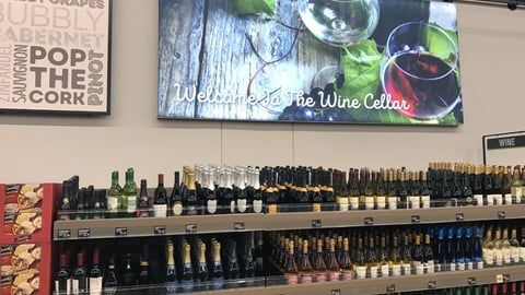 Aldi ‘Welcome To The Wine Cellar’ Category Marker