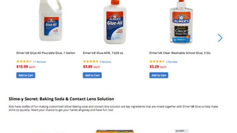 Office Depot Elmer's 'Make Slime' Web Page