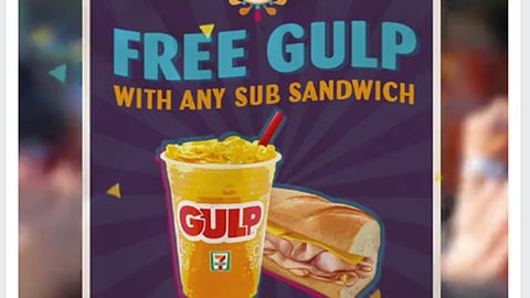 7-Eleven 'Free Gulp' Facebook Update