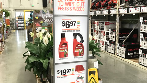 Scotts Miracle-Gro Home Depot 'Fresh Take Spring' Stanchion Sign 